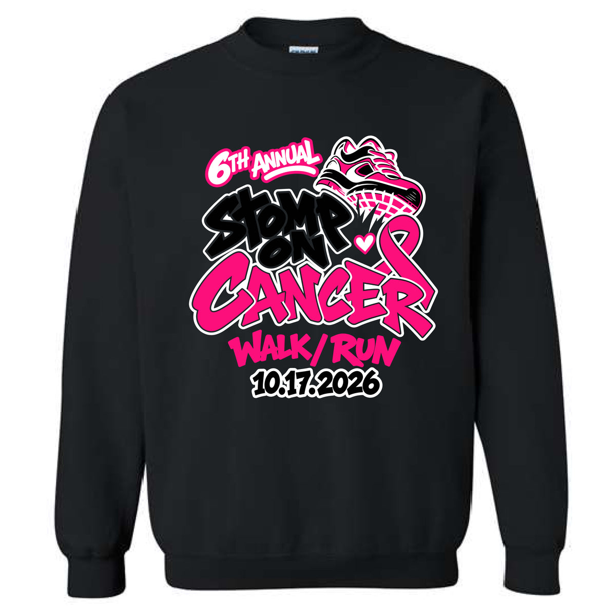 6th Annual Stomp on Cancer Crewneck Sweatshirt