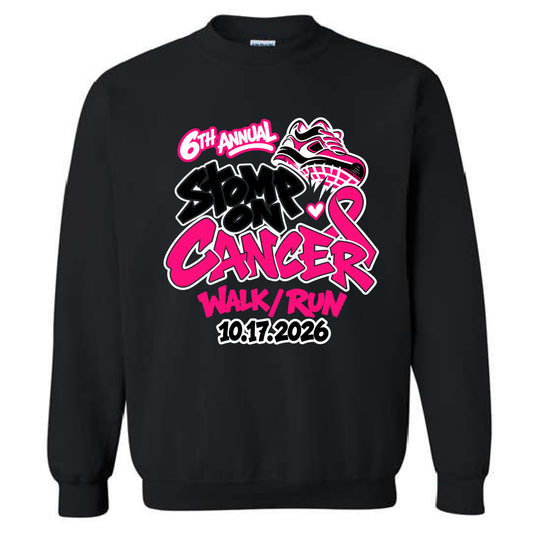 6th Annual Stomp on Cancer Crewneck Sweatshirt