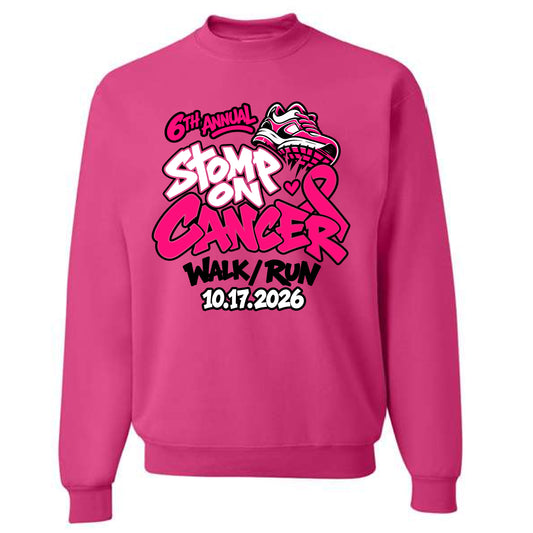 6th Annual Stomp on Cancer Crewneck Sweatshirt
