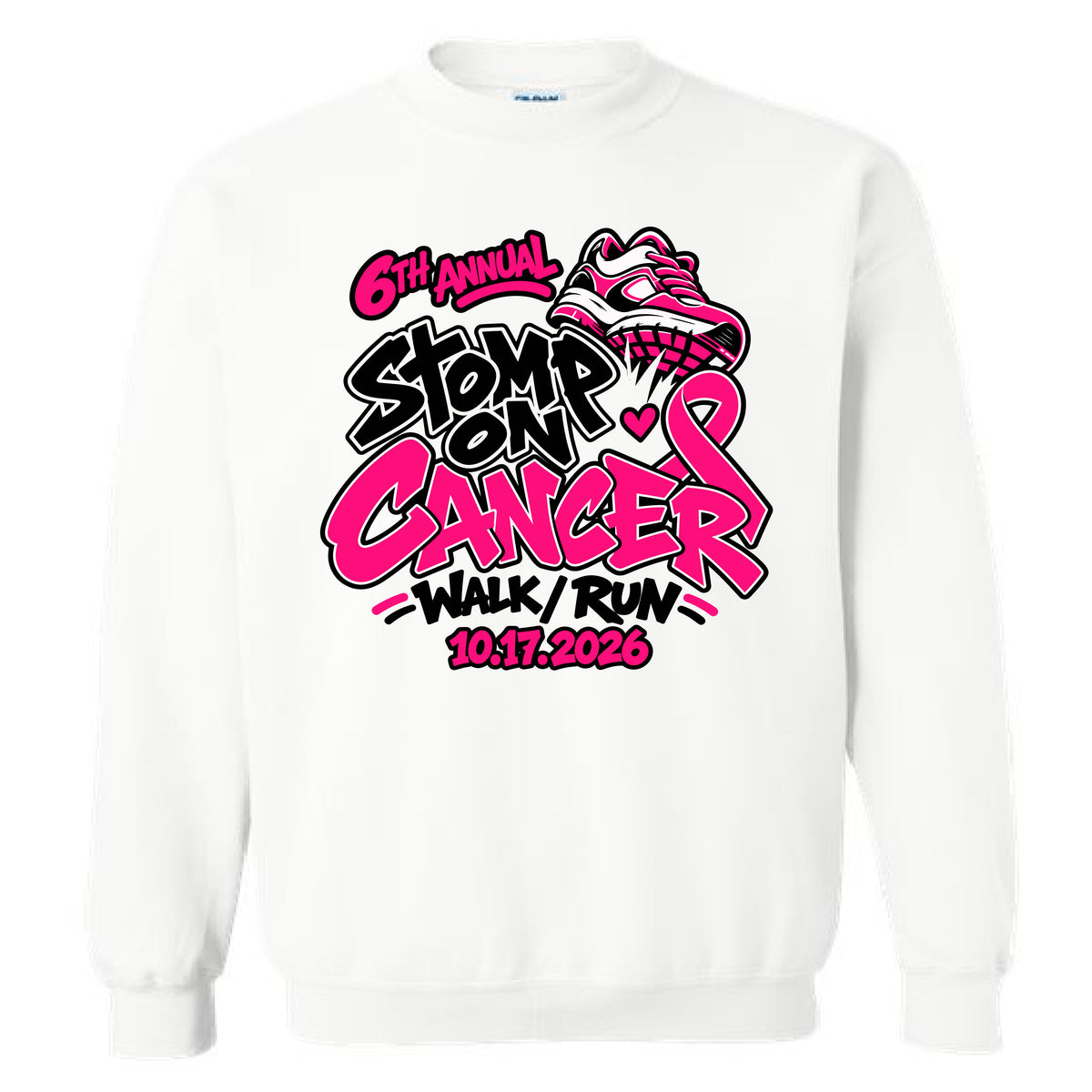 6th Annual Stomp on Cancer Crewneck Sweatshirt